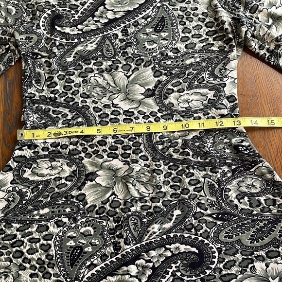 Capella Apparel Knit Dress Paisley Print size M - Picture 6 of 10